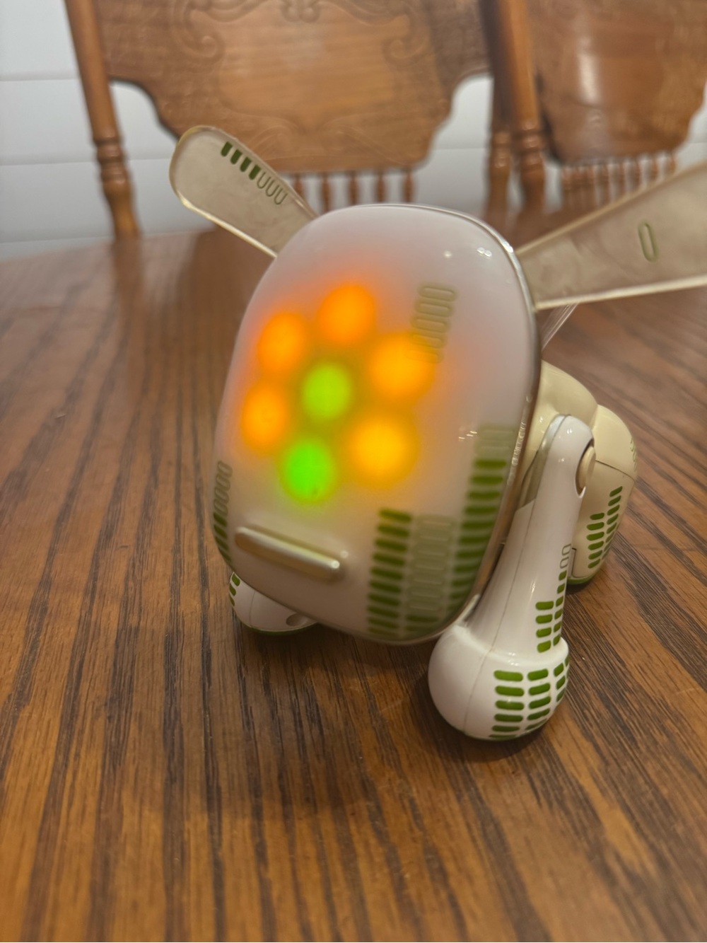 Hasbro iDog Amp'd Interactive Robotic Dog White Green Tested